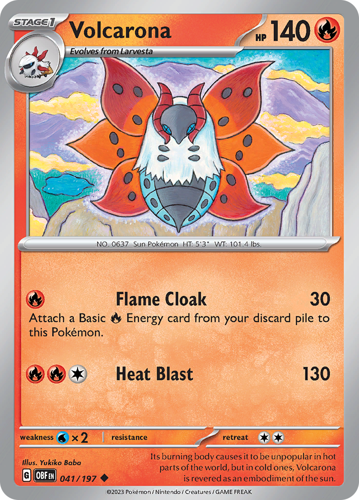 Volcarona (041/197) [Scarlet & Violet: Obsidian Flames] | Play N Trade Winnipeg