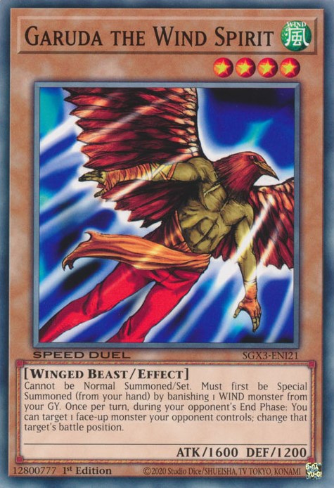 Garuda the Wind Spirit [SGX3-ENI21] Common | Play N Trade Winnipeg