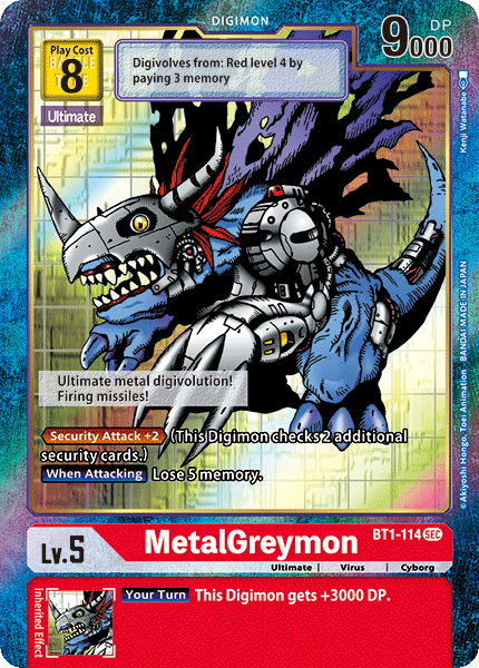 MetalGreymon [BT1-114] (Alternate Art) [Release Special Booster Ver.1.0] | Play N Trade Winnipeg