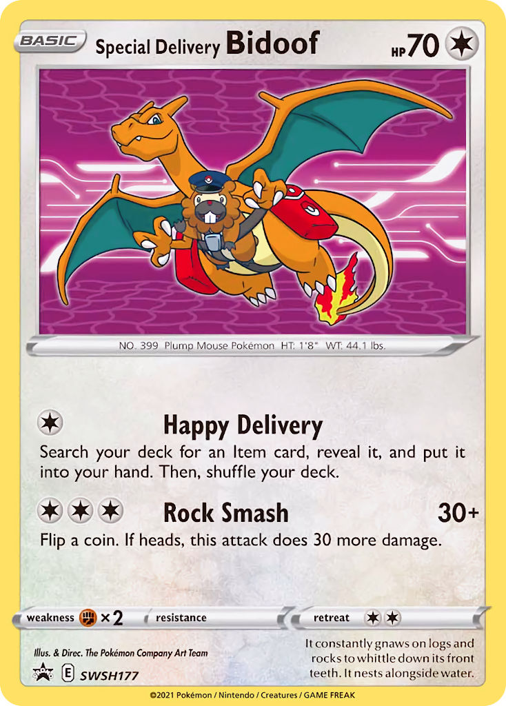 Special Delivery Bidoof (SWSH177) [Sword & Shield: Black Star Promos] | Play N Trade Winnipeg