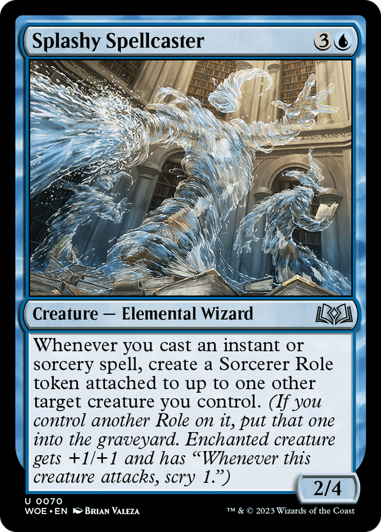 Splashy Spellcaster [Wilds of Eldraine] | Play N Trade Winnipeg