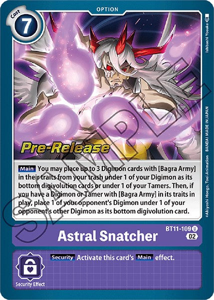 Astral Snatcher [BT11-109] [Dimensional Phase Pre-Release Promos] | Play N Trade Winnipeg