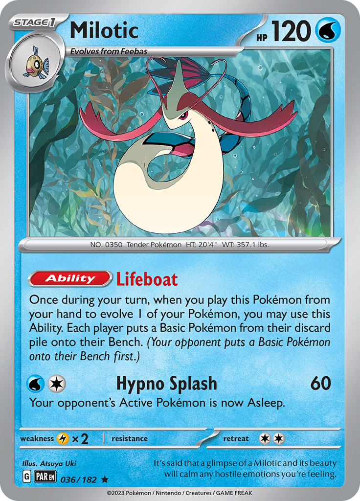 Milotic (036/182) [Scarlet & Violet: Paradox Rift] | Play N Trade Winnipeg