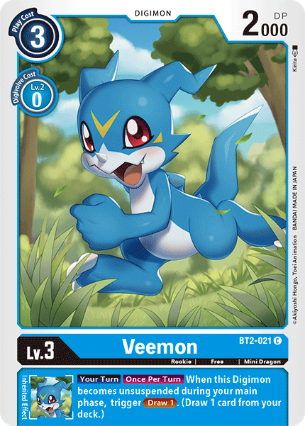 Veemon [BT2-021] [Release Special Booster Ver.1.5] | Play N Trade Winnipeg