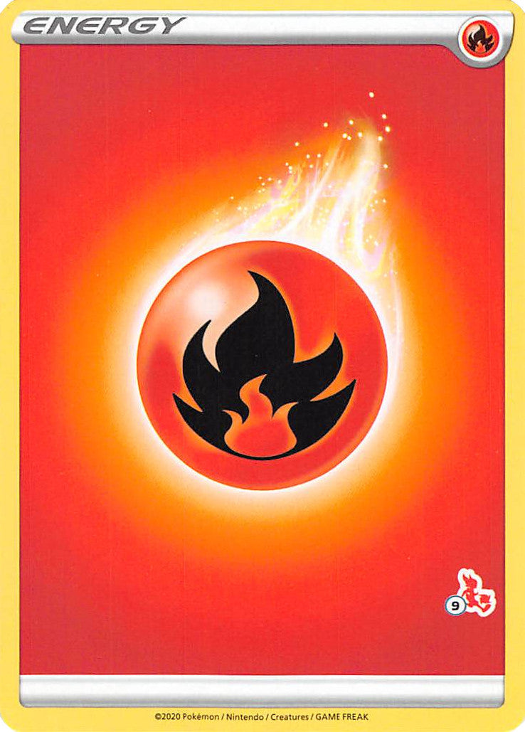 Fire Energy (Cinderace Stamp #9) [Battle Academy 2022] | Play N Trade Winnipeg