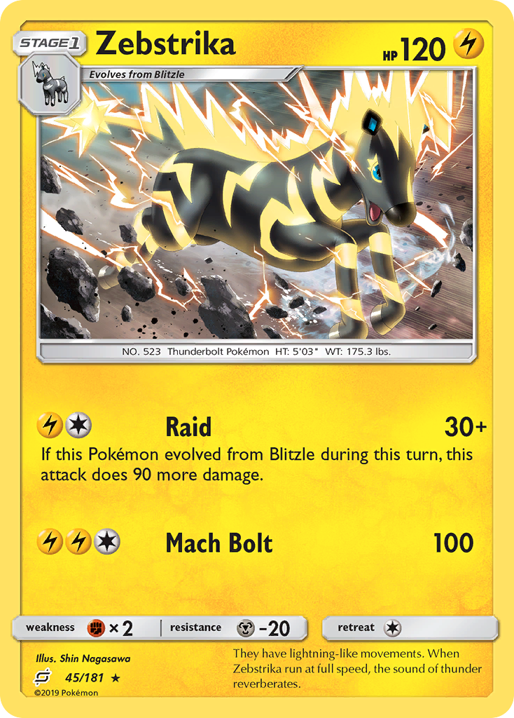 Zebstrika (45/181) [Sun & Moon: Team Up] | Play N Trade Winnipeg