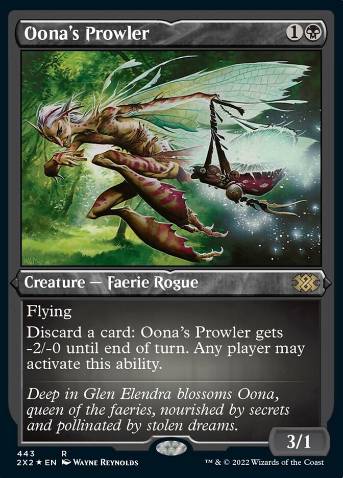 Oona's Prowler (Foil Etched) [Double Masters 2022] | Play N Trade Winnipeg