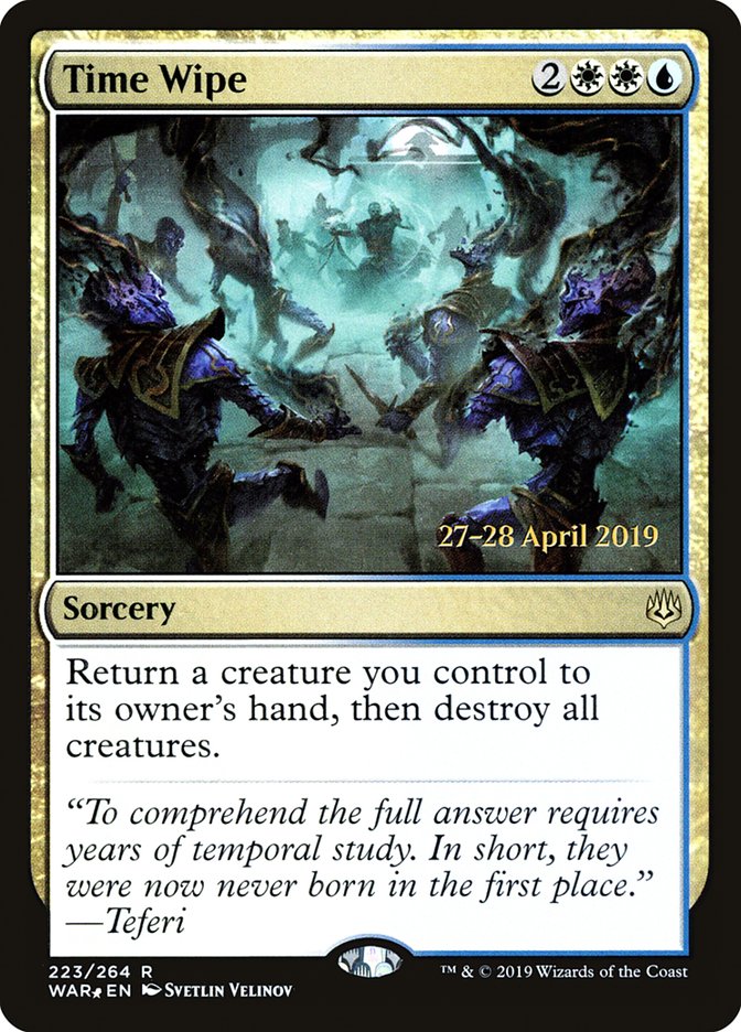 Time Wipe  [War of the Spark Prerelease Promos] | Play N Trade Winnipeg
