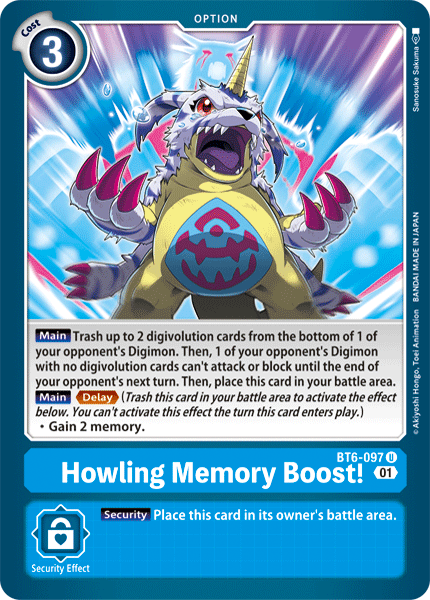 Howling Memory Boost! [BT6-097] [Double Diamond] | Play N Trade Winnipeg