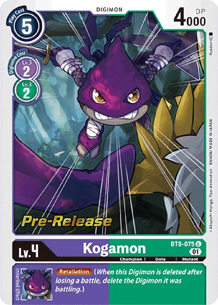 Kogamon [BT8-075] [New Awakening Pre-Release Cards] | Play N Trade Winnipeg