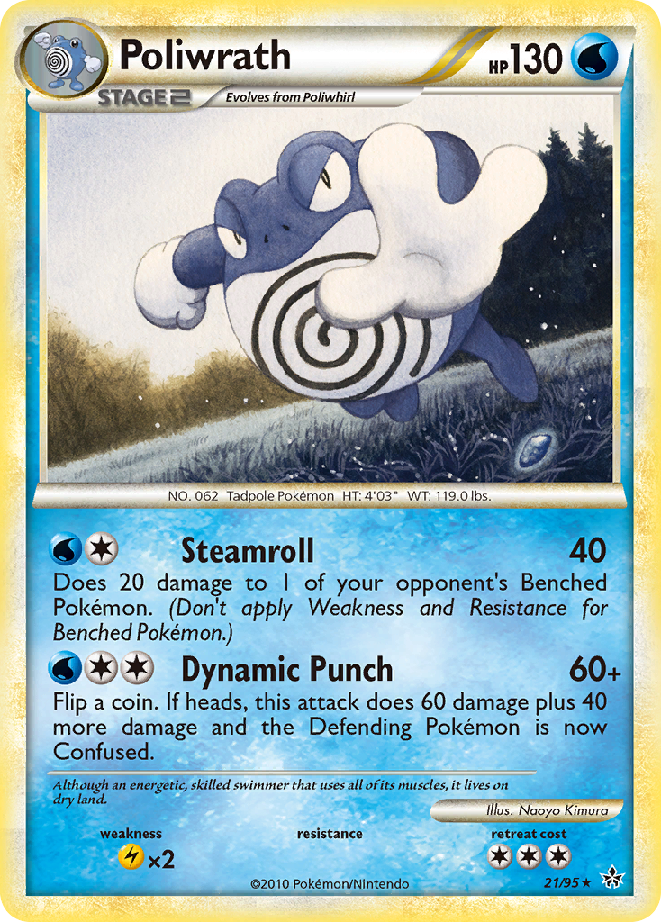 Poliwrath (21/95) [HeartGold & SoulSilver: Unleashed] | Play N Trade Winnipeg