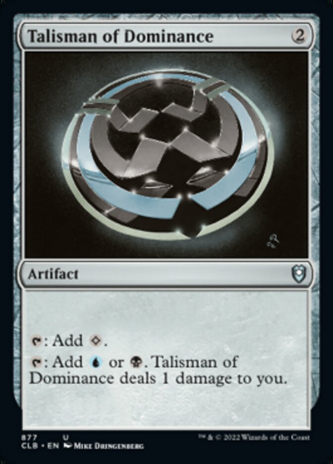 Talisman of Dominance [Commander Legends: Battle for Baldur's Gate] | Play N Trade Winnipeg