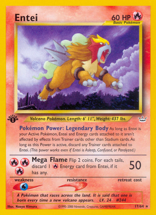 Entei (17/64) [Neo Revelation 1st Edition] | Play N Trade Winnipeg