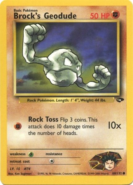 Brock's Geodude (68/132) [Gym Challenge Unlimited] | Play N Trade Winnipeg