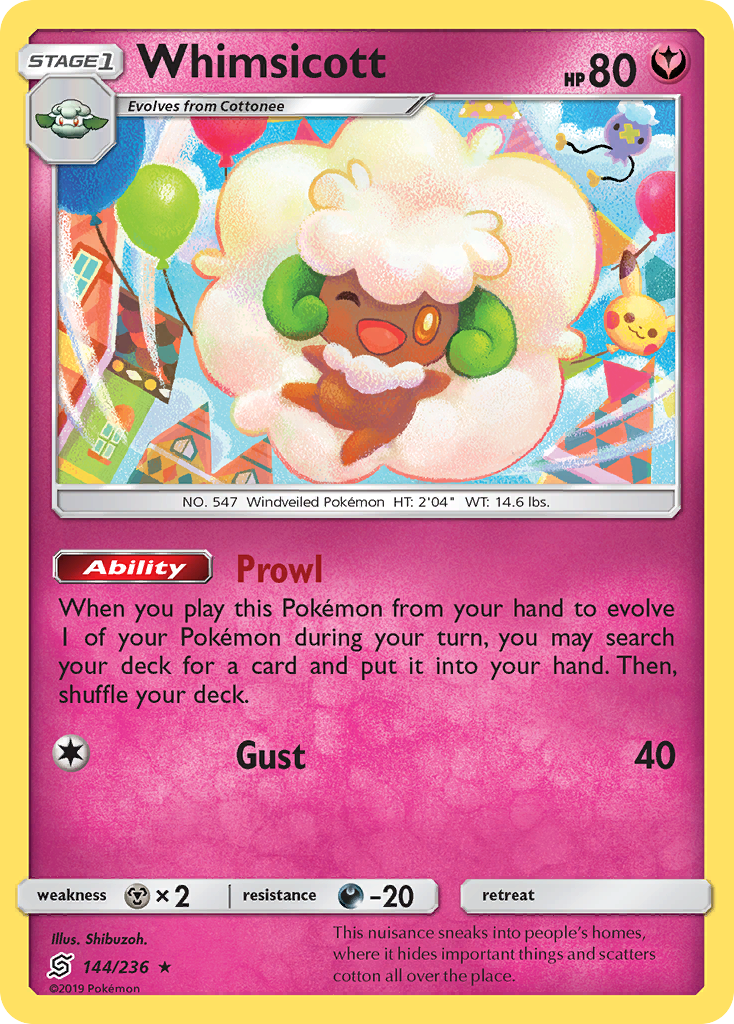 Whimsicott (144/236) [Sun & Moon: Unified Minds] | Play N Trade Winnipeg