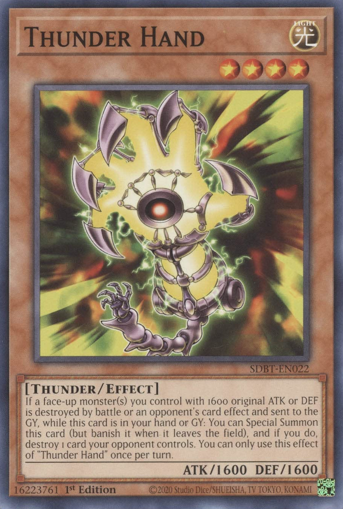 Thunder Hand [SDBT-EN022] Common | Play N Trade Winnipeg