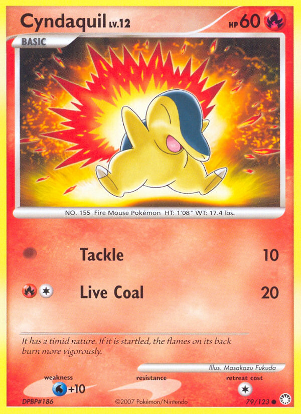 Cyndaquil (79/123) [Diamond & Pearl: Mysterious Treasures] | Play N Trade Winnipeg