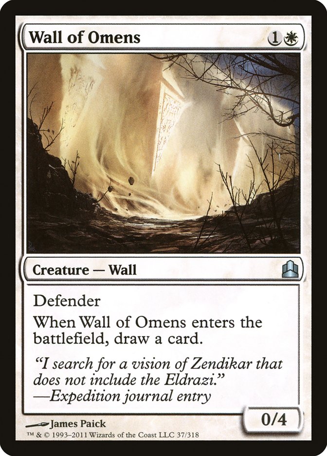 Wall of Omens [Commander 2011] | Play N Trade Winnipeg