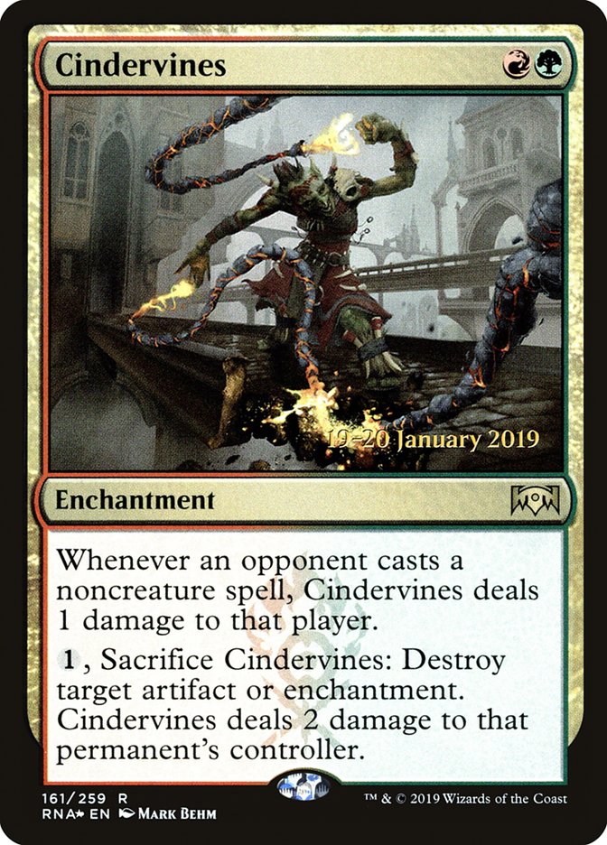 Cindervines [Ravnica Allegiance Prerelease Promos] | Play N Trade Winnipeg