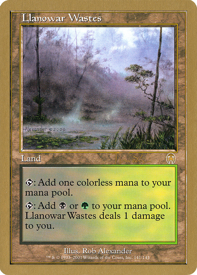Llanowar Wastes (Jan Tomcani) [World Championship Decks 2001] | Play N Trade Winnipeg