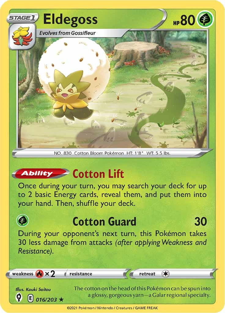 Eldegoss (016/203) (Theme Deck Exclusive) [Sword & Shield: Evolving Skies] | Play N Trade Winnipeg