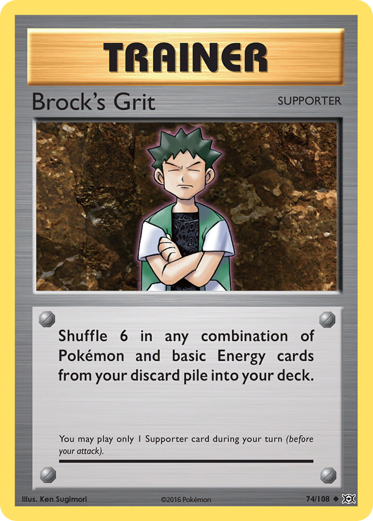 Brock's Grit (74/108) [XY: Evolutions] | Play N Trade Winnipeg