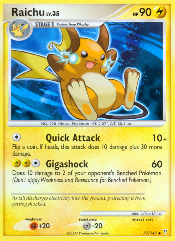 Raichu (77/147) [Platinum: Supreme Victors] | Play N Trade Winnipeg