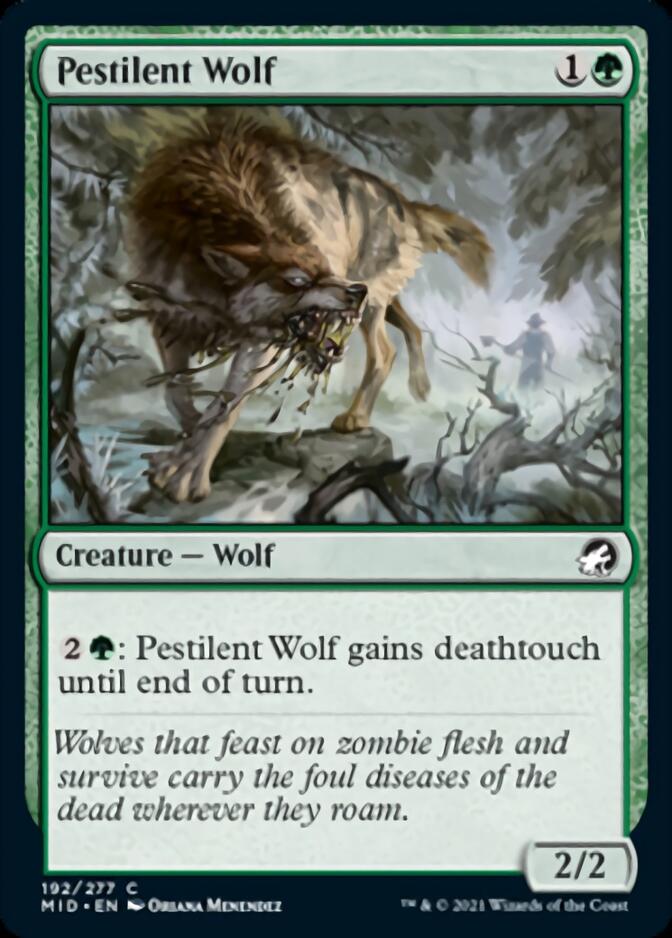 Pestilent Wolf [Innistrad: Midnight Hunt] | Play N Trade Winnipeg