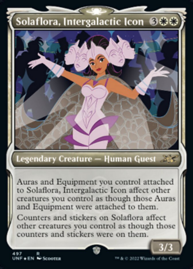 Solaflora, Intergalactic Icon (Showcase) (Galaxy Foil) [Unfinity] | Play N Trade Winnipeg