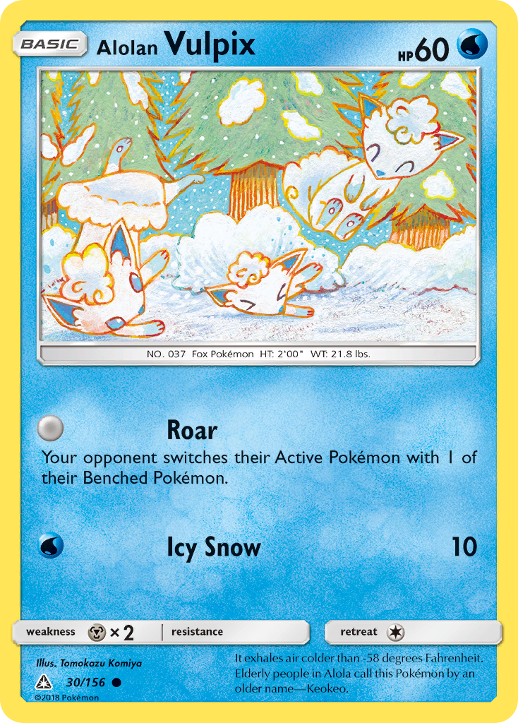 Alolan Vulpix (30/156) [Sun & Moon: Ultra Prism] | Play N Trade Winnipeg