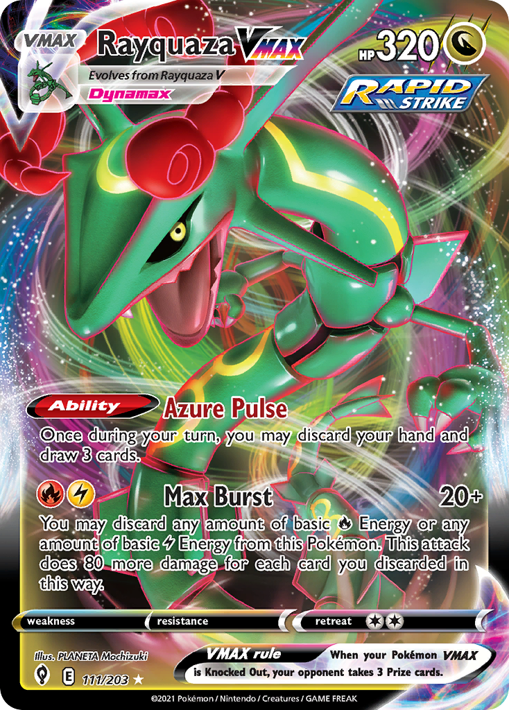 Rayquaza VMAX (111/203) (Jumbo Card) [Sword & Shield: Evolving Skies] | Play N Trade Winnipeg