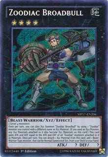 Zoodiac Broadbull [MP17-EN206] Secret Rare | Play N Trade Winnipeg