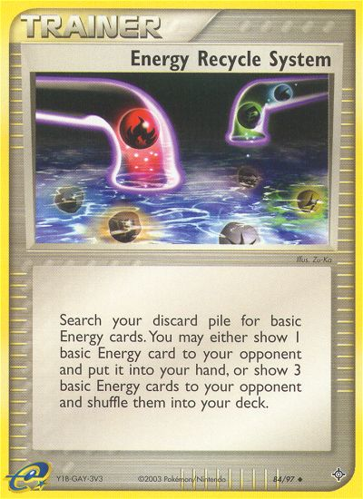 Energy Recycle System (84/97) [EX: Dragon] | Play N Trade Winnipeg