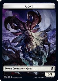 Goat // Human Soldier Double-sided Token [Theros Beyond Death Tokens] | Play N Trade Winnipeg