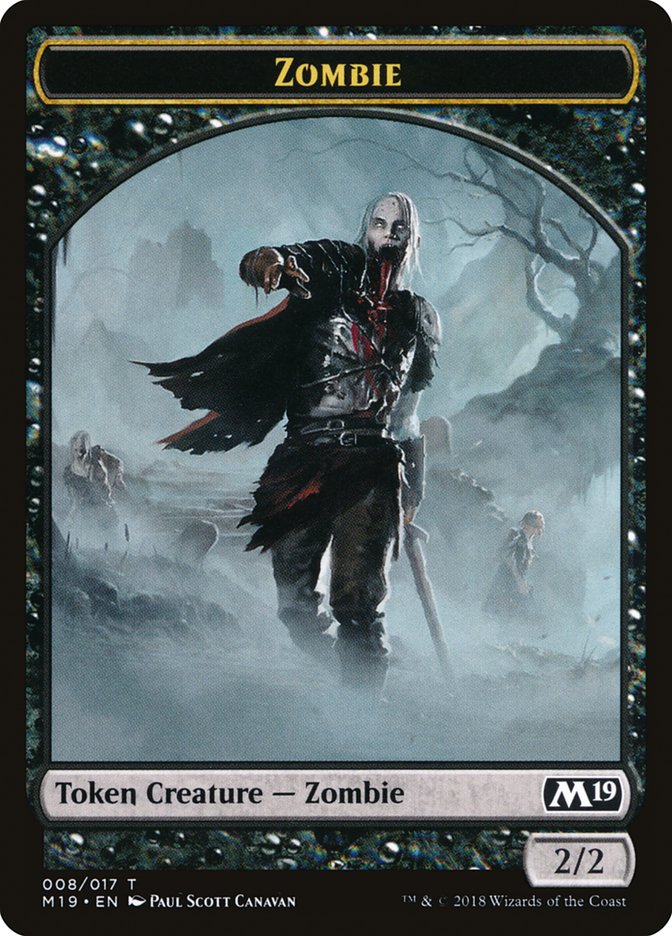 Zombie [Core Set 2019 Tokens] | Play N Trade Winnipeg