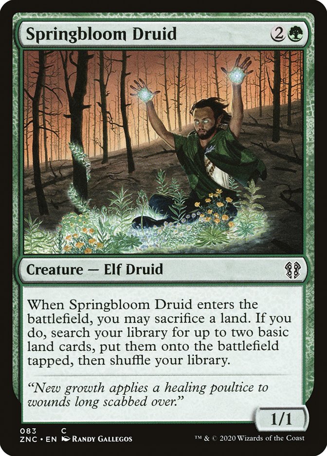 Springbloom Druid [Zendikar Rising Commander] | Play N Trade Winnipeg