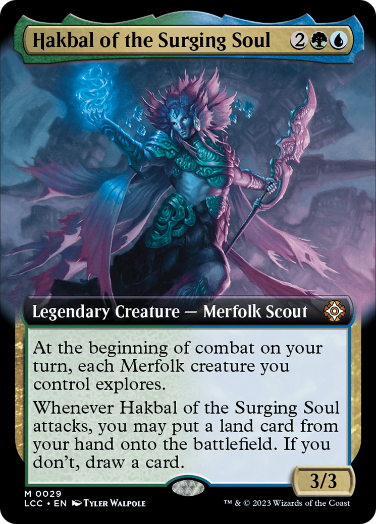 Hakbal of the Surging Soul (Extended Art) [The Lost Caverns of Ixalan Commander] | Play N Trade Winnipeg