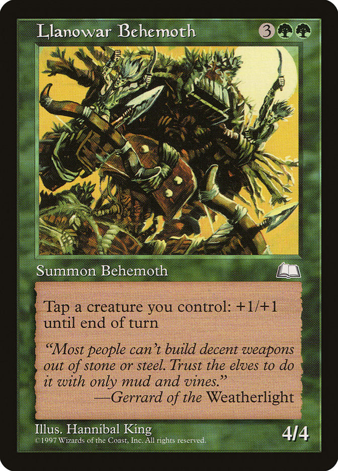 Llanowar Behemoth [Weatherlight] | Play N Trade Winnipeg