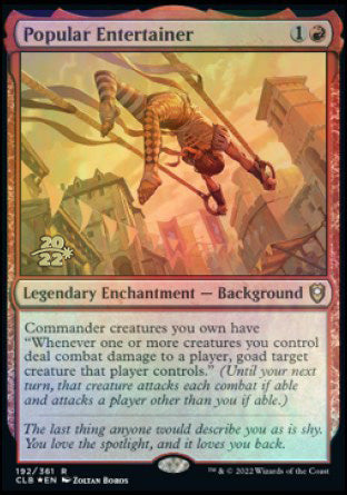 Popular Entertainer [Commander Legends: Battle for Baldur's Gate Prerelease Promos] | Play N Trade Winnipeg