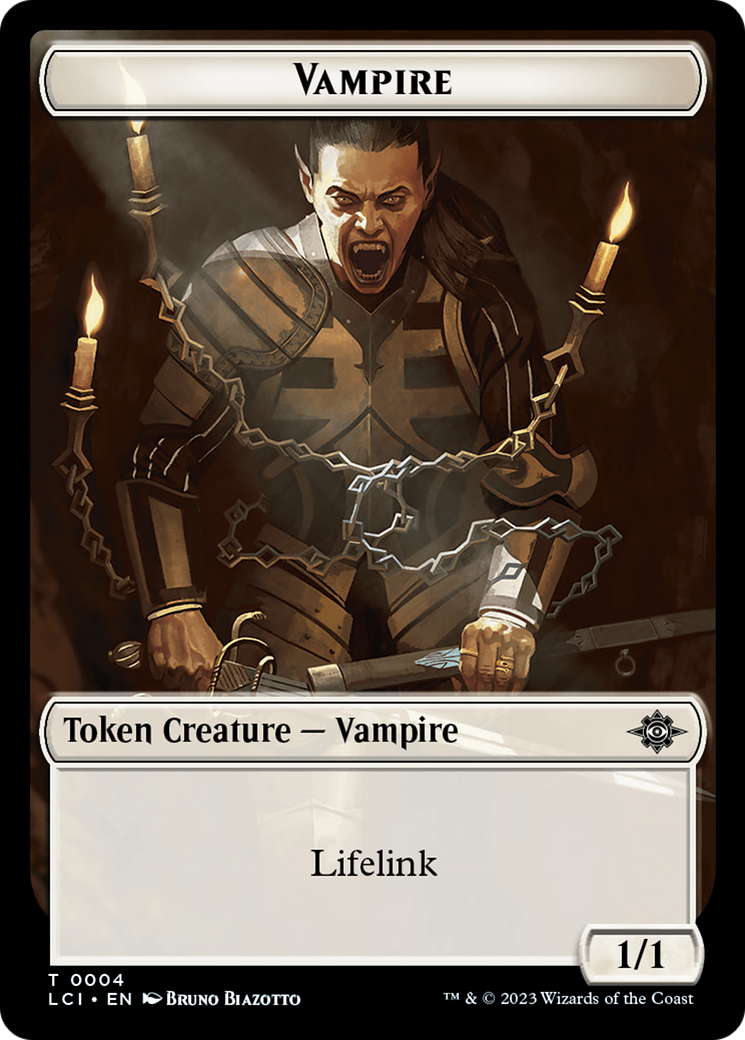 Blood // Vampire (0004) Double-Sided Token [The Lost Caverns of Ixalan Commander Tokens] | Play N Trade Winnipeg