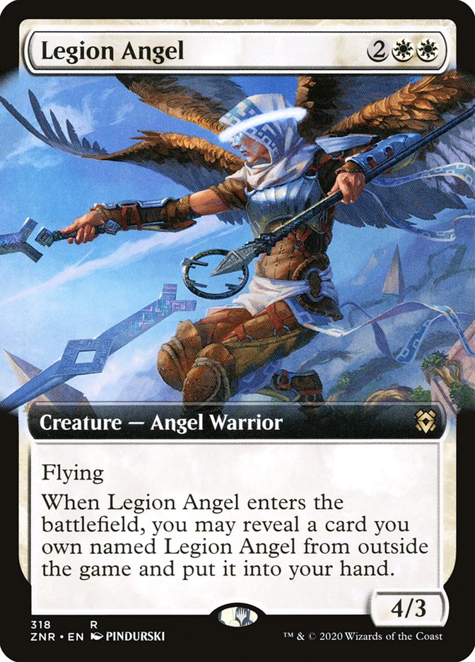 Legion Angel (Extended) [Zendikar Rising] | Play N Trade Winnipeg