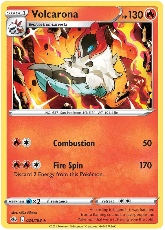 Volcarona (024/198) [Sword & Shield: Chilling Reign] | Play N Trade Winnipeg