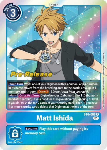 Matt Ishida [BT6-088] [Double Diamond Pre-Release Cards] | Play N Trade Winnipeg