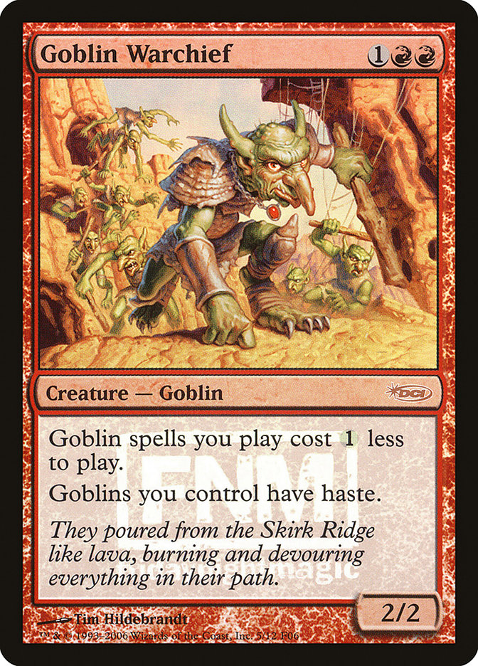 Goblin Warchief [Friday Night Magic 2006] | Play N Trade Winnipeg