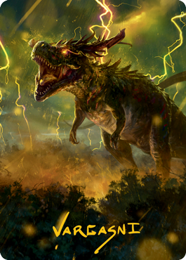 Thrasta, Tempest's Roar Art Card (42) (Gold-Stamped Signature) [Modern Horizons 2 Art Series] | Play N Trade Winnipeg