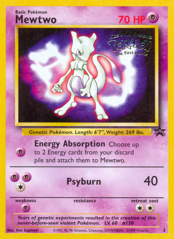 Mewtwo (3) [Wizards of the Coast: Black Star Promos] | Play N Trade Winnipeg