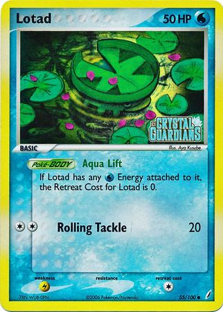 Lotad (55/100) (Stamped) [EX: Crystal Guardians] | Play N Trade Winnipeg