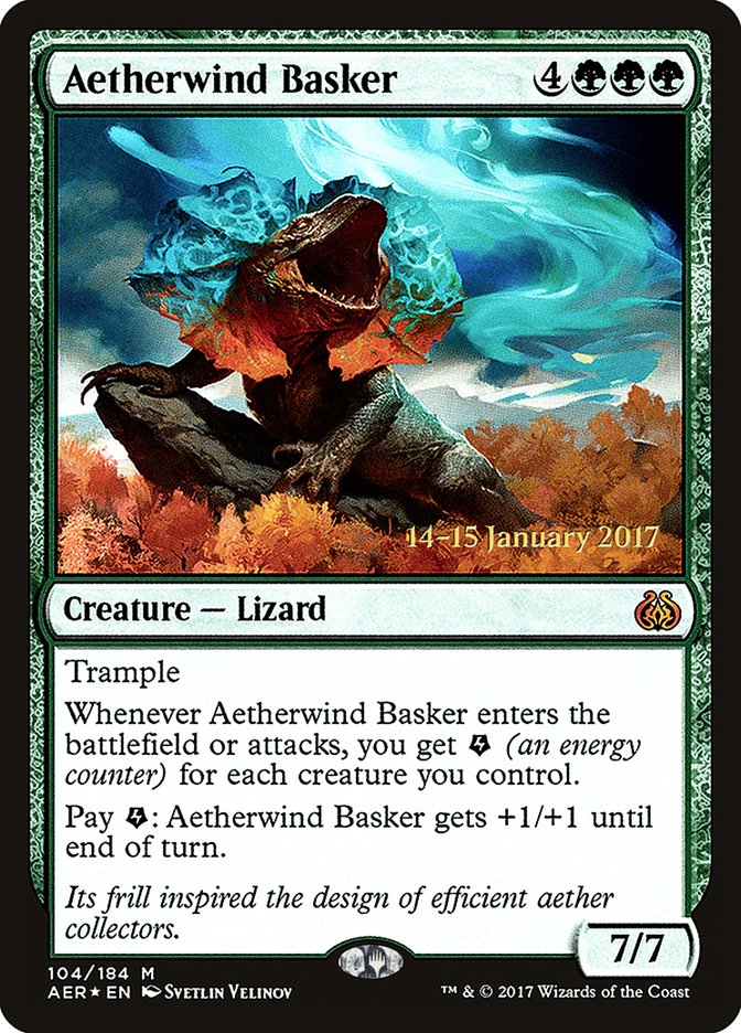 Aetherwind Basker  [Aether Revolt Prerelease Promos] | Play N Trade Winnipeg