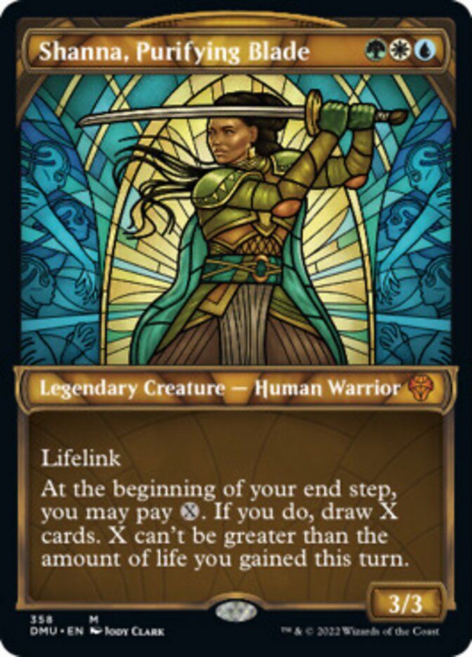 Shanna, Purifying Blade (Showcase Textured) [Dominaria United] | Play N Trade Winnipeg
