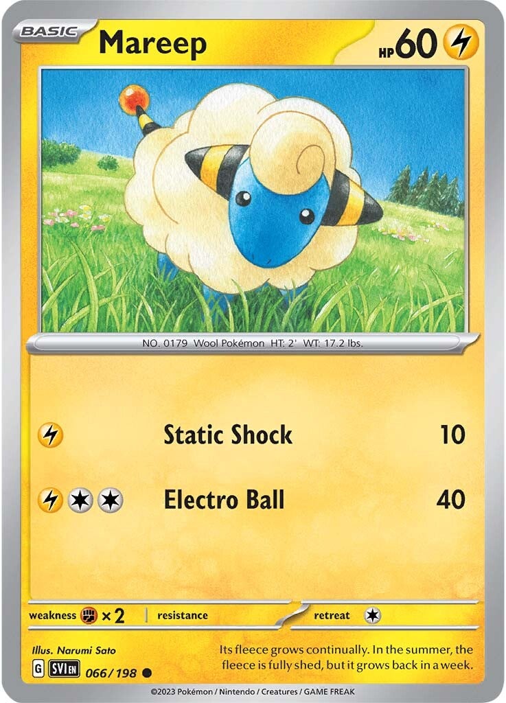 Mareep (066/198) [Scarlet & Violet: Base Set] | Play N Trade Winnipeg